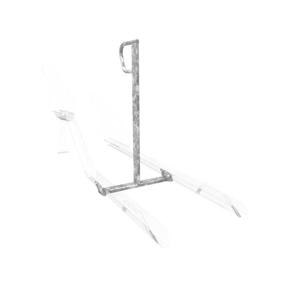 Afbeelding van het FalcoLevel Premium+ etagerek met aanbindvoorziening voor extra beveiliging en duurzaamheid in fietsenstallingen.