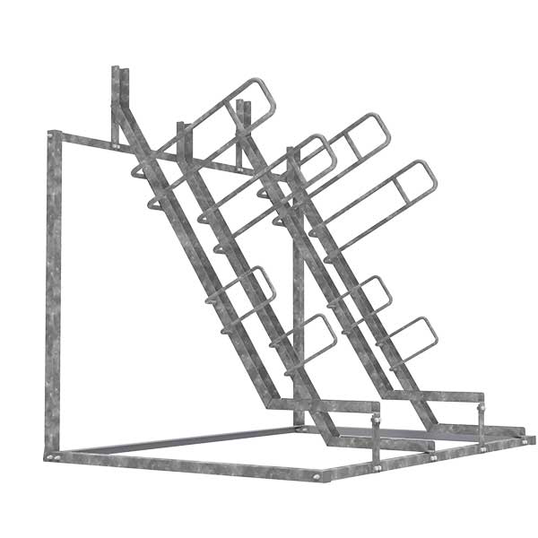 FalcoVert met aanbindvoorziening voor verticaal fietsparkeren, ruimtebesparend en veilig.