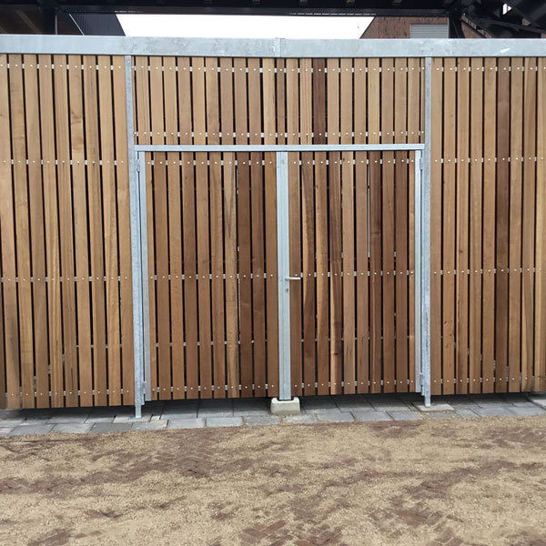 FalcoLok 600 fietsoverkapping voor etagerekken