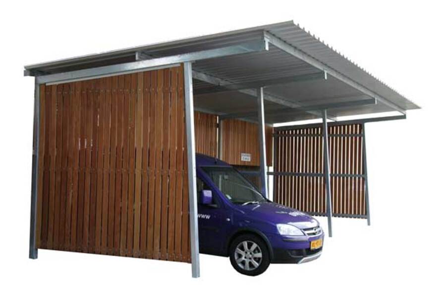 overkapping bedrijfsauto's carport FalcoGrand