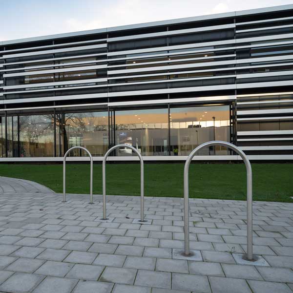 FalcoLean RVS fietsaanleunbeugel, rond