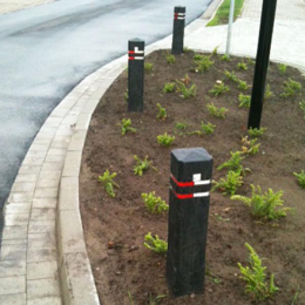 verkeersvoorziening afzetpaal kunststof