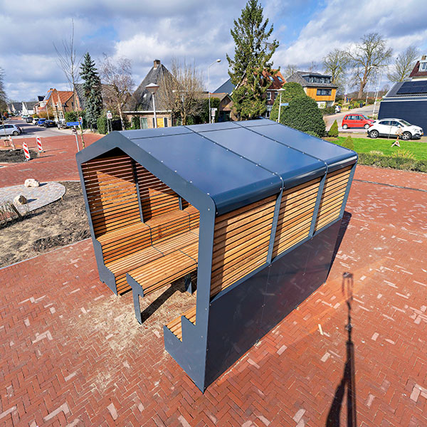 125769 straatmeubilair overdekt buitenbank JOP