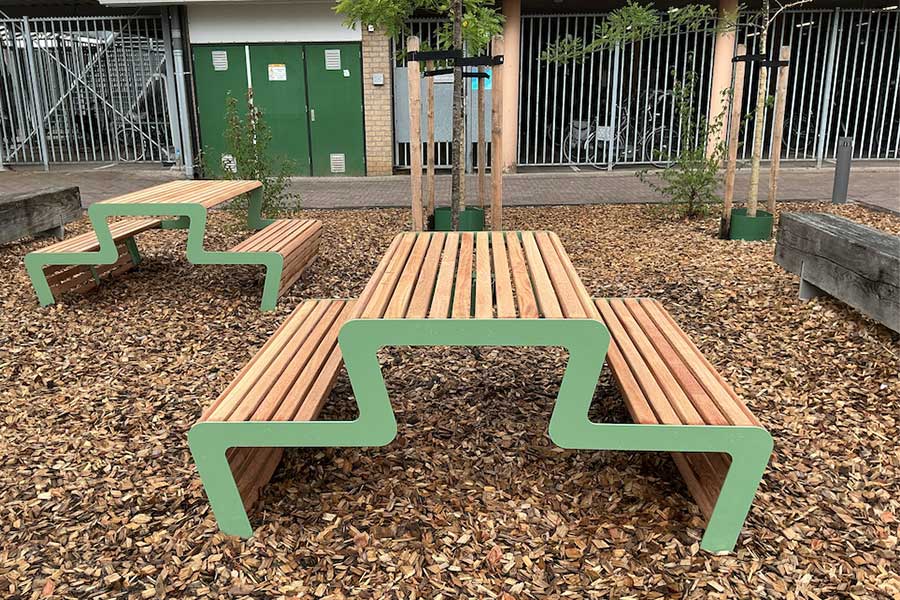 143547 straatmeubilair buitenbank picknickset taludbank