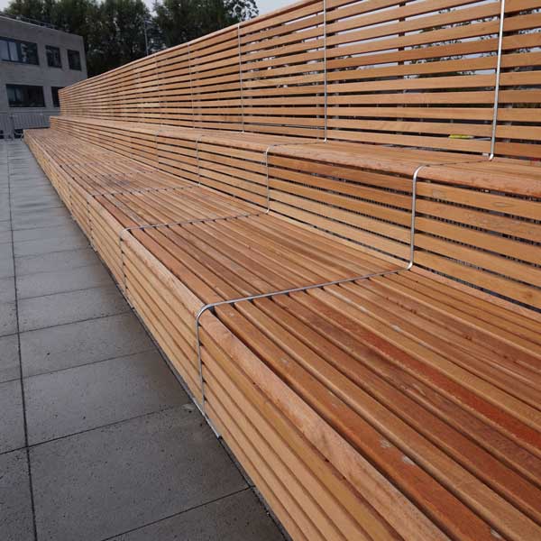 FalcoLinea Tribune buitenbank, enkelzijdig