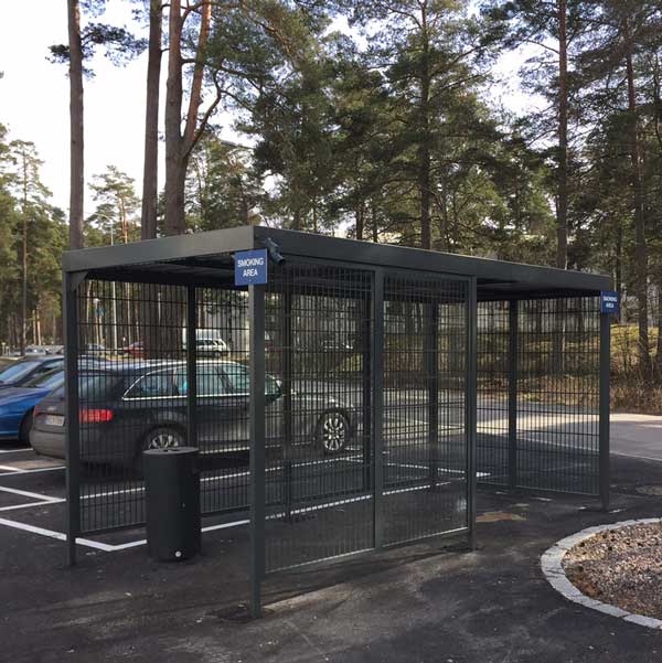 wandbekleding overkapping tralie gepoedercoat in RAL