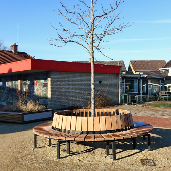 zitelement buitenbank boombank straatmeubilair parkbank FalcoSinus