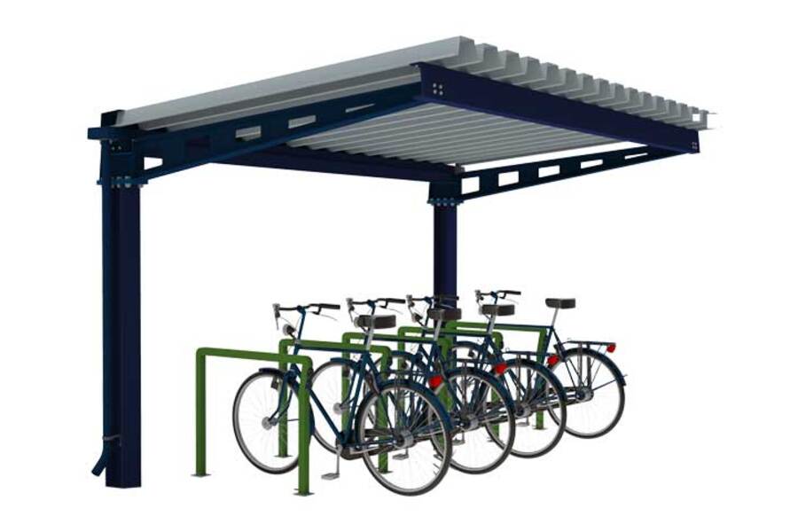 FalcoHoth enkelzijdige fietsoverkapping