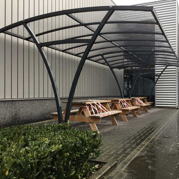 FalcoRail Low fietsoverkapping, dubbelzijdig