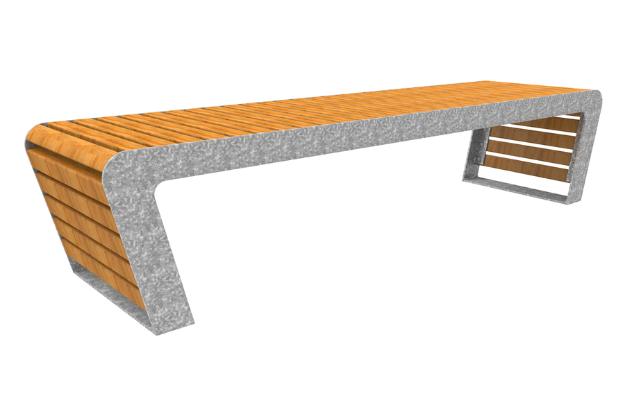 FalcoLinea buitenbank zonder rug, hout