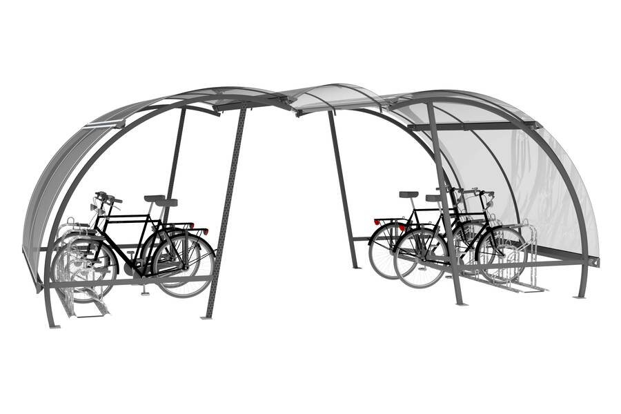 FalcoLite fietsoverkapping, combi