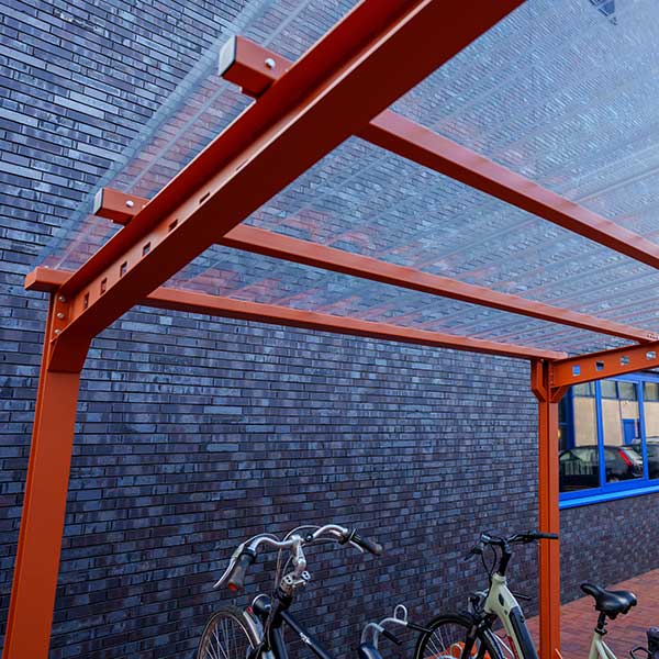 FalcoAndo enkelzijdige fietsoverkapping