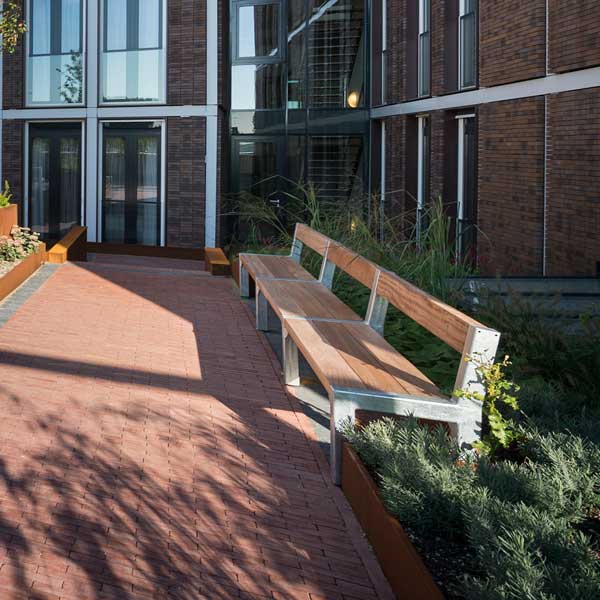 FalcoBloc buitenbank met rug, verschillende varianten