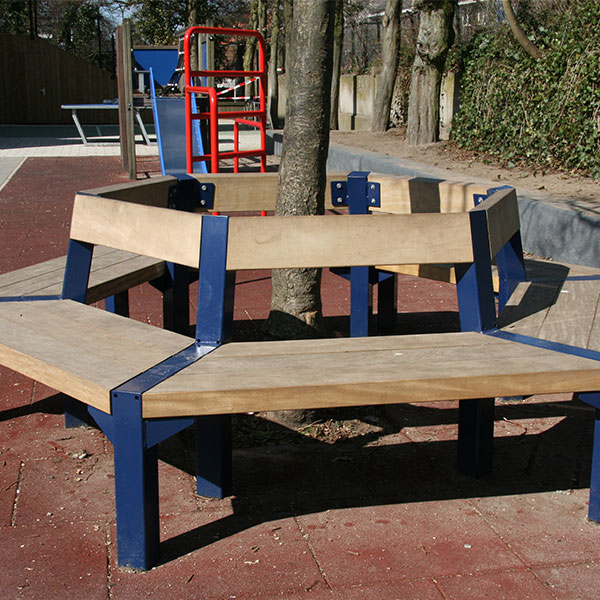 straatmeubilair buitenbank zitbank boombank