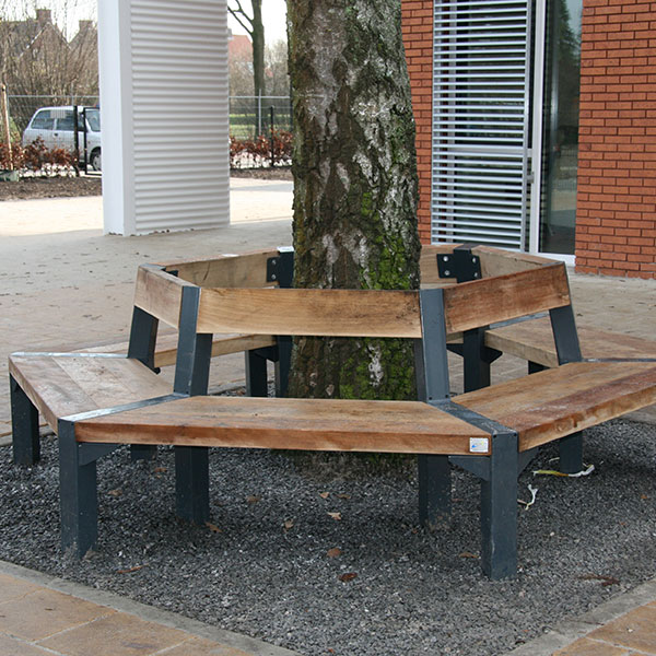 straatmeubilair buitenbank zitbank boombank