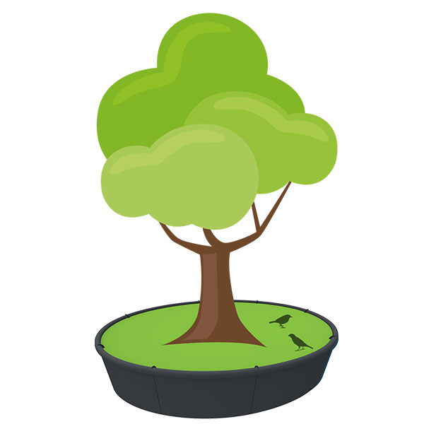 straatmeubilair boombank buitenbank zitbank