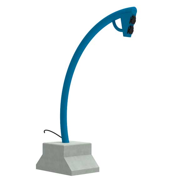 FalcoIon 2.0 fietsaanleunbeugel met oplaadpunt voor e-bike