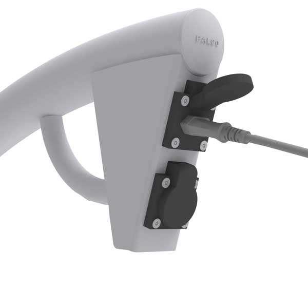 FalcoIon 2.0 fietsaanleunbeugel met oplaadpunt voor e-bike