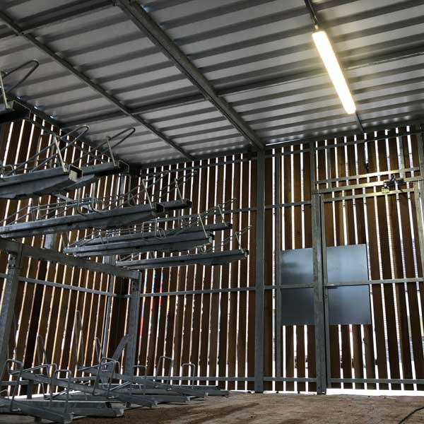 FalcoLok 600 fietsoverkapping voor etagerekken