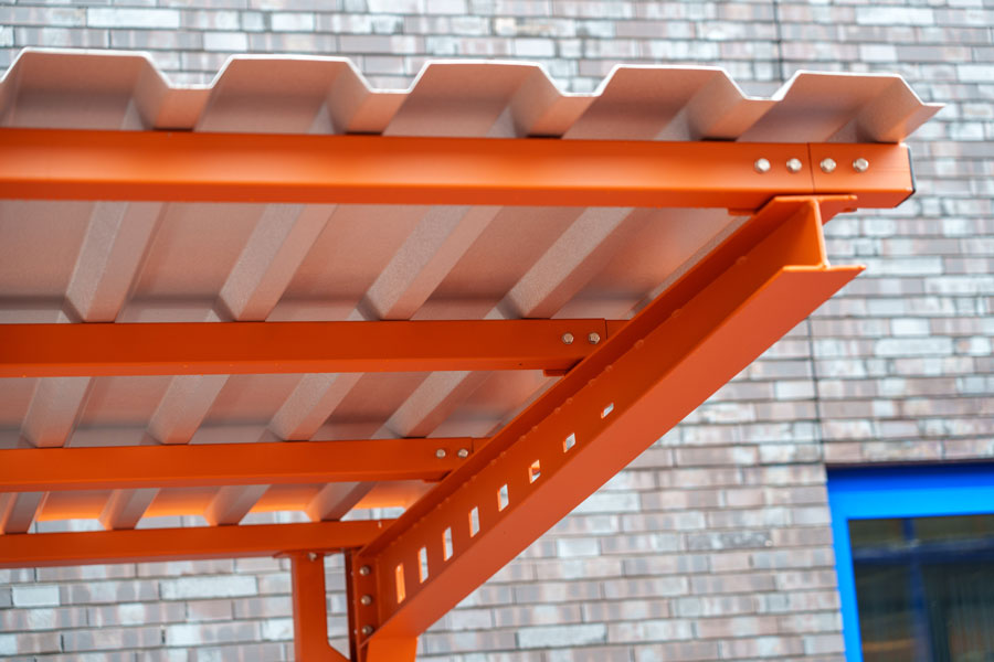 FalcoAndo dubbelzijdige fietsoverkapping, aluzinc