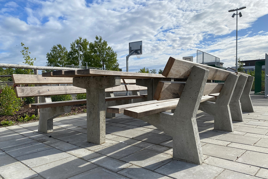 FalcoPark buitenbank met rug