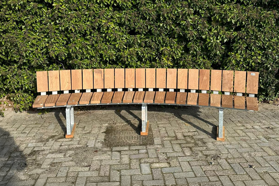 FalcoSinus ronde bank met rugleuning, circulair