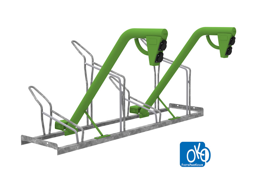 FalcoSound fietsenrek met oplaadpunt voor e-bike