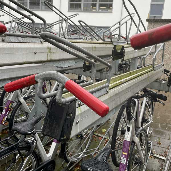 fietsparkeren etagefietsenrek dubbellaags circulair