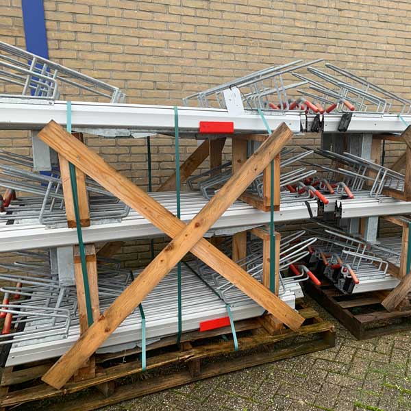 fietsparkeren etagefietsenrek dubbellaags circulair