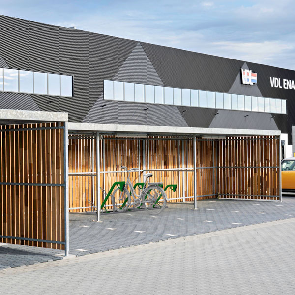 FalcoSound fietsenrek met oplaadpunt voor e-bike